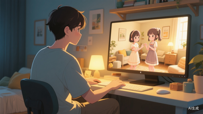 在社交平台爆火的虚拟妹妹游戏,正让越来越多人沦陷,惊呼赛博白月光?